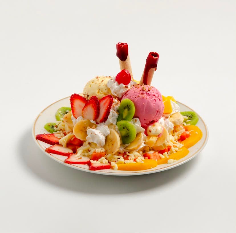 Copa de frutas y helado de Mega Helados
